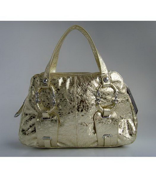 D & G di Miss Glamour Fur Stampa Handbag_Light Oro